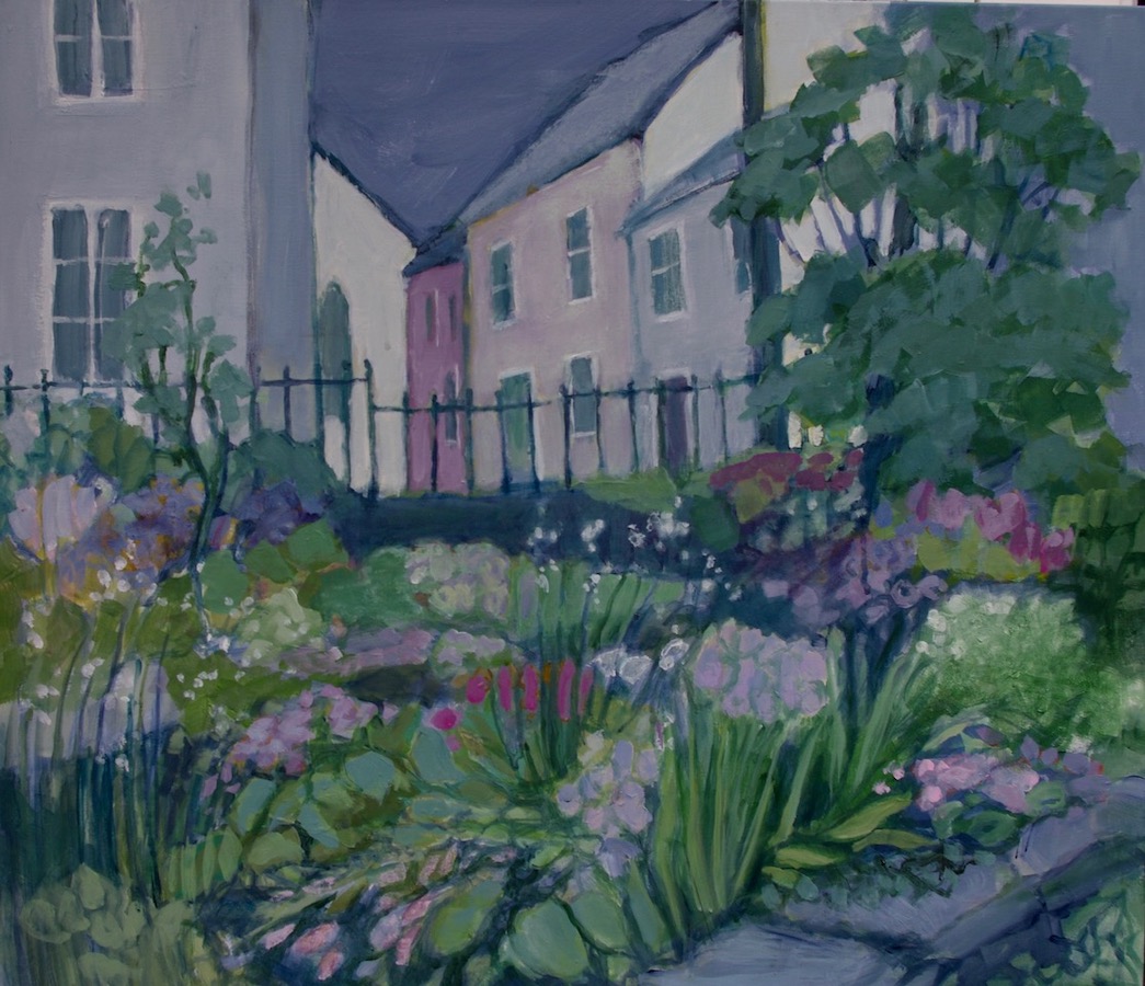 Front Garden, Summer (acrylic on canvas) – a painting by Anne de Geus - www.anne.degeus.com