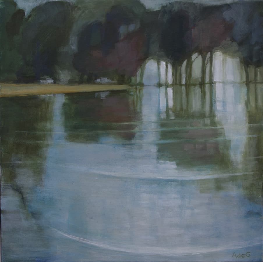 Flood (acrylic on canvas) – a painting by Anne de Geus - www.anne.degeus.com
