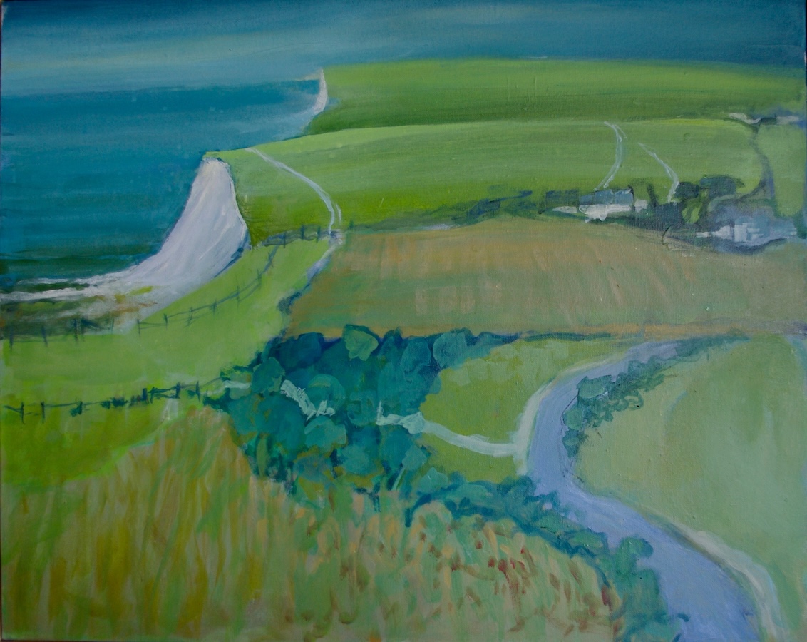 Sussex Coast (acrylic on canvas) – a painting by Anne de Geus - www.anne.degeus.com