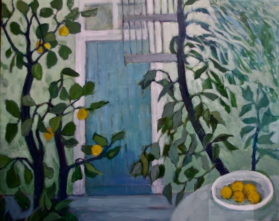 Back Door (acrylic on canvas) – a painting by Anne de Geus - www.anne.degeus.com